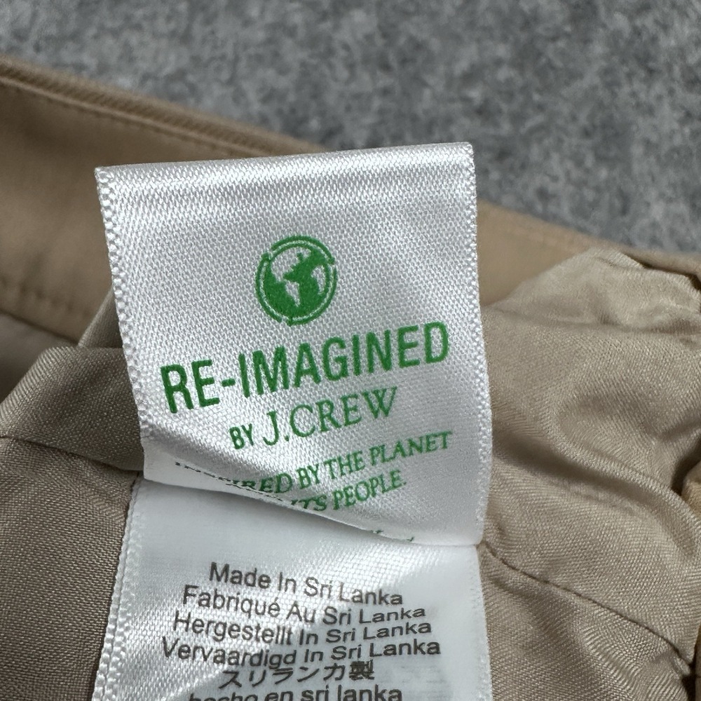 J. Crew Kallie Pant Khaki Linen Blend Pants Lined Size 12 New With Tags - Picture 9 of 11